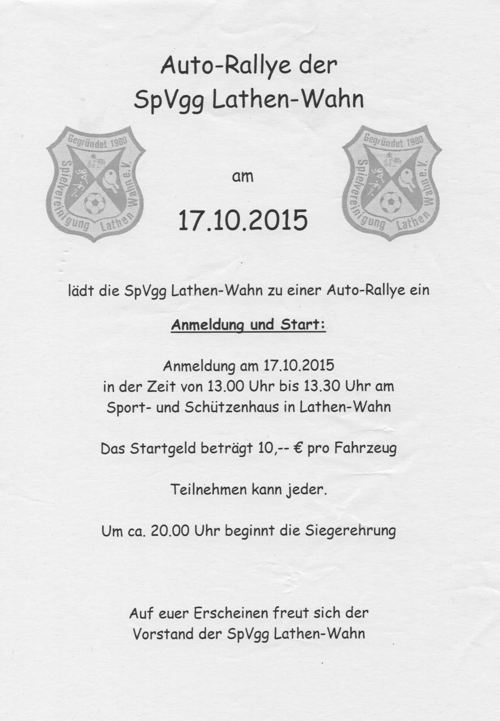 Auto-Rallye 2015