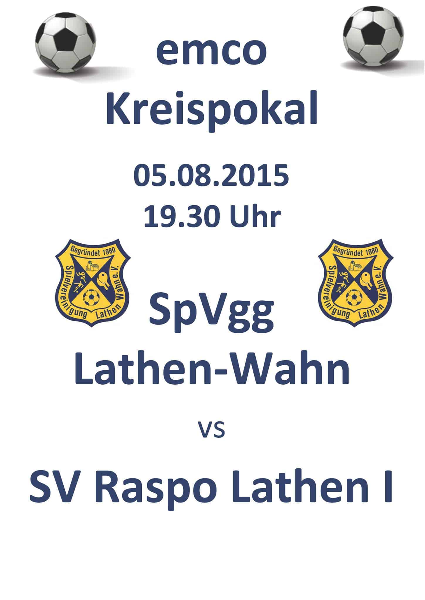 Kreispokal Derby Plakat