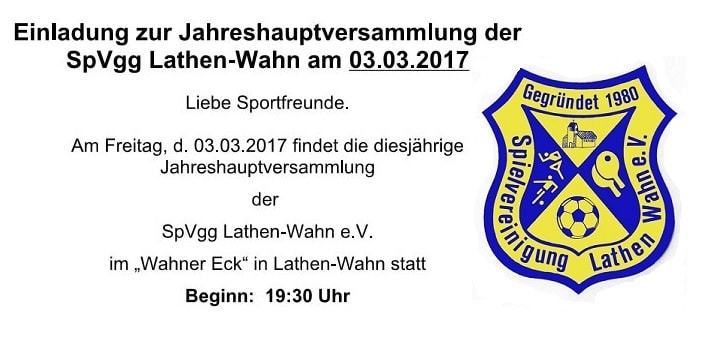 Einladung 2017 SpVgg Lathen-Wahn